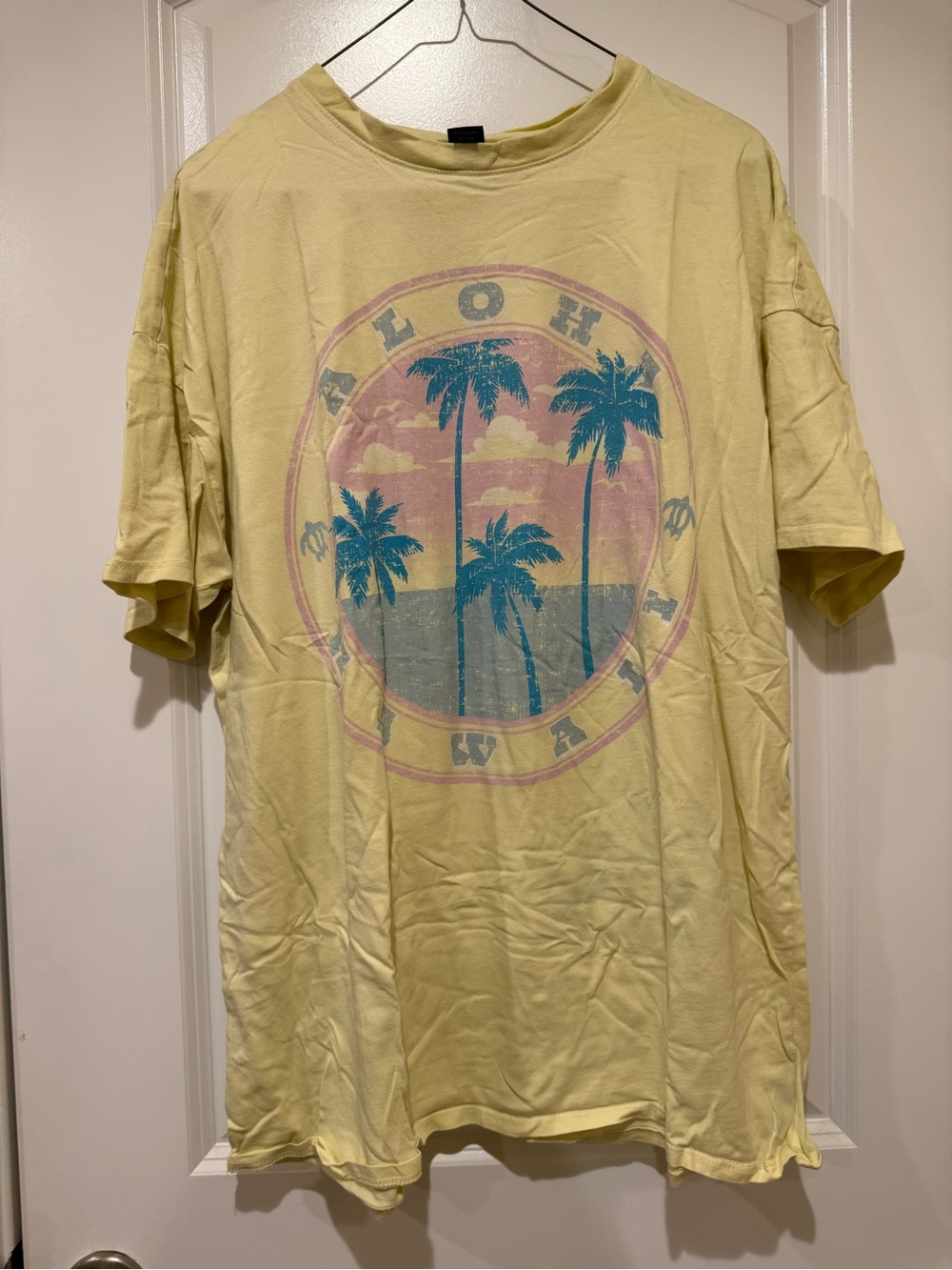 wild fable Yellow Graphic Palm Tee